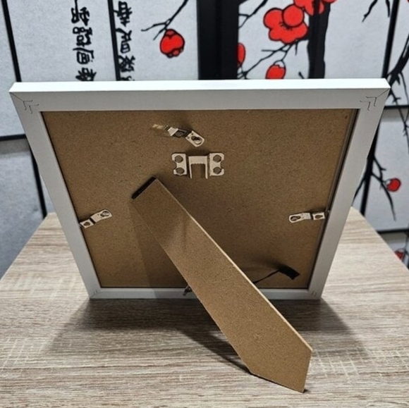 8x8 Framed Bob Marley Smiling Fantasy Watercolor Oil Painting Wall Art Print - Picture 4 of 7